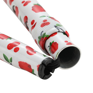 Bastón telescópico personalizado con mango de madera maciza, impreso, antideslizante, plegable, de moda, para personas mayores, bastones de senderismo GB 809C - Product Image 1