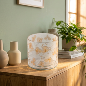 Portavelas de Vidrio Floral, Florero de Flores Prensadas, Portavelas Redondo Hecho a Mano, Linterna Decorativa Ligera y Grande para Decoración del Hogar y Bodas - Product Image 3