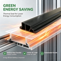 Bande d'isolation thermique creuse en nylon PA66 pour profilés de portes et fenêtres en aluminium, anti-vieillissement, prix de gros avantageux