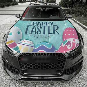 5X4ft Custom Car Hood Cover <b>Flags</b> Easter Bunny Festival Sports Games Suitable for Most Cars Best Gift Hood Cover - Product Image 5