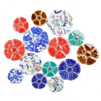 Kits de broderie mosaïque DIY modernes en céramique, motif pétale de fleur de cerisier Sakura, pour projets créatifs de mosaïque de parquet et de carreaux artisanaux