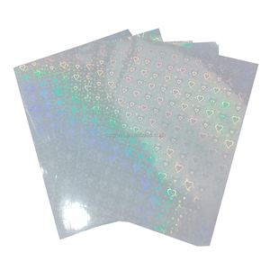 <span class=keywords><strong>Feuille</strong></span> de superposition holographique imperméable A4 Film de stratification d'étoile de sable auto-adhésif <span class=keywords><strong>Feuille</strong></span> supérieure transparente de photo de stratifié froid de BOPP - Product Image 5