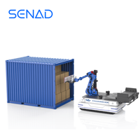 Robot de Descarga de Contenedores con IA Incorporada y Pinza de Vacío para Carga y Paletización de Cajas