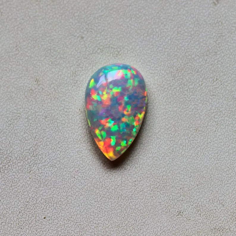 8x8mm naturel éthiopien opale carré coupe pierre précieuse en vrac prix de gros pierre semi-précieuse pour la fabrication de bijoux