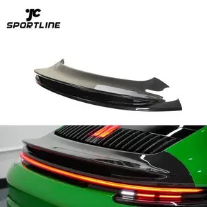 Prepreg Dry Carbon Fiber Rear Trunk Spoiler Wing For Porsche 911 992 Carrera 4 S 4S Targa 4S 2019 - 2022