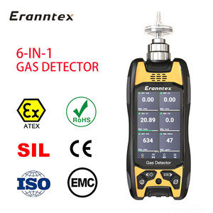 <span class=keywords><strong>D</strong></span>étecteur de gaz portable haute précision 6 en 1, <span class=keywords><strong>d</strong></span>étection en temps réel pour LEL, O2, CO, H2S, CO2, NH3, moniteur de qualité de l'air de qualité industrielle - Product Image 1