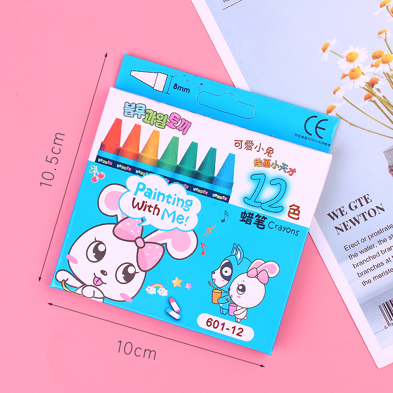 12 colors Crayon blue