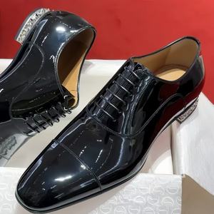 Zapatos Oxford de Cuero Charol Elegantes para Hombre de Lujo, Zapatos de Vestir Deportivos de Alta Calidad para Hombre, Zapatos de Cuero Charol Brillante con Punta en Pico - Product Image 3