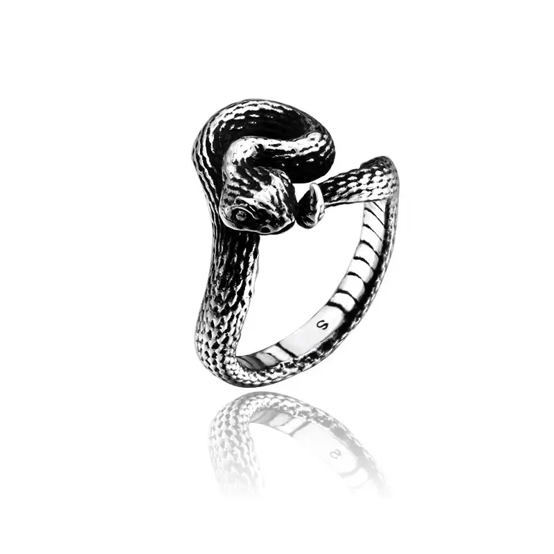 SS8-731R Steel Soldier Stainless Steel Viking Snake Ring Fashion Personality Unique Finger Gift Jewelry