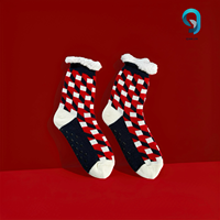 Chaussettes d'intérieur en acrylique transparentes à double couche de haute qualité avec motif animalier pour filles, à usage quotidien