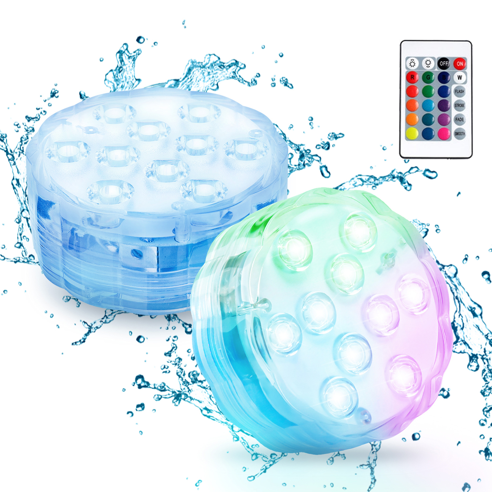 Above Ground Pool Solar Waterproof LED Floating Lights Remote Controlled