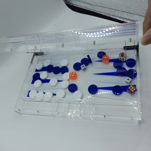 Handmade <span class=keywords><strong>backgammon</strong></span> trò chơi hội đồng quản trị với miếng đá cẩm thạch & xúc xắc da sang trọng <span class=keywords><strong>backgammon</strong></span> thiết lập cho người lớn giải trí - Product Image 5