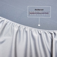 Nouvel ensemble de literie en fibre de viscose - Housse de matelas épaisse avec tissu uni respirant et rafraîchissant pour la maison et l'hôtel
