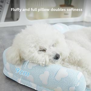 Groothandel Zomerkoeling Hond & Kat <span class=keywords><strong>Mat</strong></span> Verdikte Wolk Ijs Zijde Met Massief Dierenprint Vezel Bedmat Voor Huisdieren En Reptielen - Product Image 2