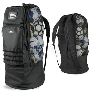 Custom Extra Large Mesh Sports Training Gear Volleyball Football Duffel Gym Ball Net Sack Soccer Drawstring Backpack Bag