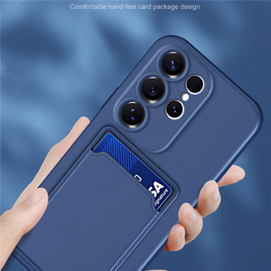 Étui en <span class=keywords><strong>silicone</strong></span> liquide pour <span class=keywords><strong>Samsung</strong></span> Galaxy S25 S24 S23 S22 S21 <span class=keywords><strong>S20</strong></span> Ultra Plus <span class=keywords><strong>FE</strong></span> Edge avec porte-cartes pour <span class=keywords><strong>Samsung</strong></span> A56 A55 A54 A53 - Product Image 4