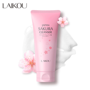 Laikou Japon Sakura 100g Mousse Nettoyante Douce Mousse Nettoyante Visage à l'Acide Hyaluronique Crème Anti-Rides - Product Image 1