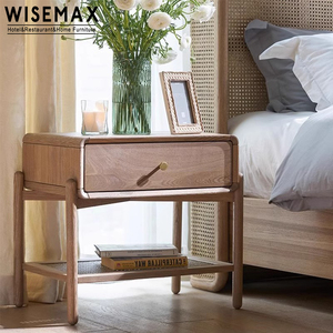 Meubles WISEMAX tables <span class=keywords><strong>de</strong></span> chevet modernes <span class=keywords><strong>de</strong></span> style japonais meubles <span class=keywords><strong>de</strong></span> chambre à coucher en bois massif lits en rotin simples tables <span class=keywords><strong>de</strong></span> <span class=keywords><strong>nuit</strong></span> pour hôtel - Product Image 4