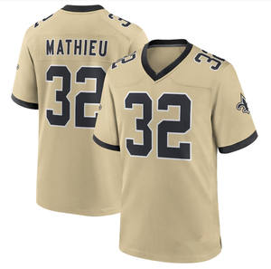 Maillot de football personnalisable pour homme de la Nouvelle-<span class=keywords><strong>Orléans</strong></span>, vente en gros, 41 Alvin Kamara, 12 Chris Olave, 32 Tyrann Mathieu, court, édition limitée, cousu - Product Image 6