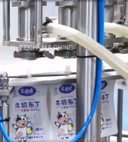 Machine de capsulage de remplissage de poche de bec de machine de Doypack de table rotatoire pour la machine de remplissage standard pasteurisée de nourriture de gelée de jus de lait