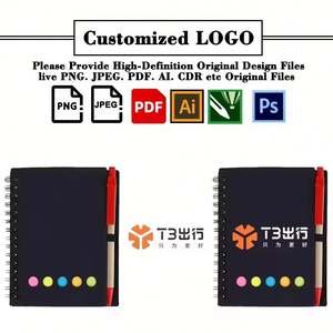 Bloc de Notas Adhesivas, Bloc de Notas Pequeño de Papel Kraft, Bloc de Notas Personalizado con Bolígrafo y Notas Adhesivas - Product Image 2