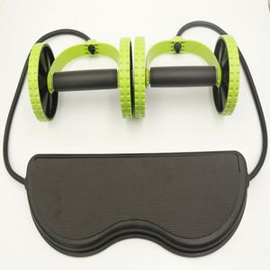Machine de traction multifonctionnelle à double roue, appareil de fitness abdominal avec corde de tension, roue abdominale - Product Image 1