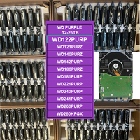 Disque dur violet WD122PURP 12 To, 3,5 pouces, SATA 6 Gbit/s, 7200 tr/min, 512 Mo, pour NVR/DVR 24/7, CMR, Firmware AllFrame, MTBF, 64HD, Vidéo IA