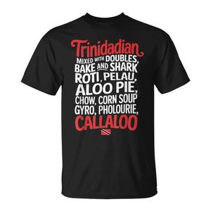 T-Shirt Trinidatiana Unisex a Maniche Corte con Stampa Cibo, Design per Attività Promozionali, Serigrafia - Product Image 1
