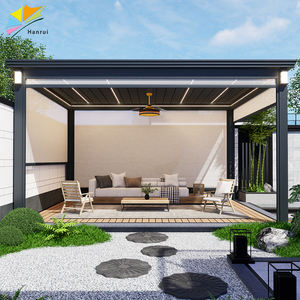 Villa Design Motorisé Aluminium Double Toit Auvent Pavillon Pergola Gazebo Afrique du Sud Extérieur 3x4 6x4 - Product Image 4