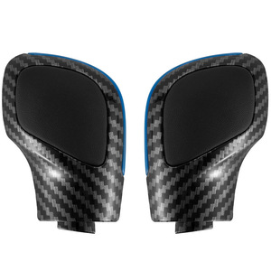 Poignée de levier de vitesse en fibre de carbone, bord bleu, couvercle de levier de vitesse DSG pour Volkswagen, conception ergonomique - Product Image 2