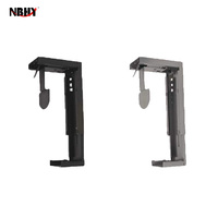 Support universel pour boîtier de PC sous le bureau, support de support de boîte hôte d'ordinateur mainframe réglable suspendu