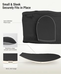 Reggiseno Senza Spalline per Donne, Senza <span class=keywords><strong>Ferretto</strong></span>, Imbottito, Antiscivolo, Top <span class=keywords><strong>a</strong></span> Tubo, Comodo e Modellante, in Nylon e Spandex - Product Image 4