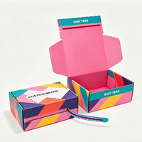 Boîte d'expédition en carton ondulé à ouverture facile avec pelliculage mat pour l'emballage papier des petites entreprises