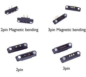CZX 2-poliger magnetischer Ladeans chluss 2-poliger magnetischer Lade anschluss Hochstrom-Pogo-Stift feder belasteter Stecker - Product Image 2