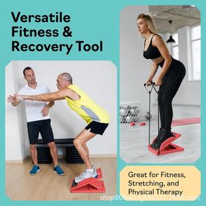 กระดานปรับระดับได้สำหรับยืดน่องและฝึกสมดุล อุปกรณ์ออกกำลังกายไม้กันลื่น สำหรับออกกำลังกายที่บ้าน น้ำหนัก 1.5 กก. - Product Image 4