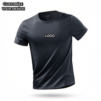 Kaos Grosir DTG Sublimasi Regular Fit Stok Pria Murah Kaos Olahraga Custom Poliester Ukuran US untuk Pria