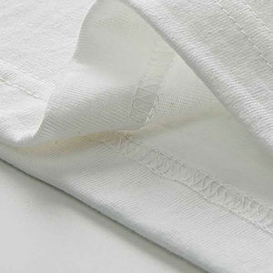 T-shirts pour hommes de luxe surdimensionnés en coton 100% 305 g/m², design uni, haute qualité, logo personnalisé en relief, tricoté - Product Image 4