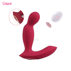 SEXBY最も人気のある大人のおもちゃはリモコンを着用しますアナルバイブレーターデュアルモーター前立腺マッサージャーバイブレーターバットプラグ - Product Image 1