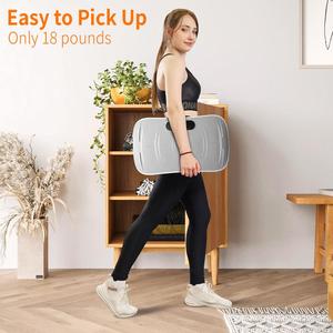 <span class=keywords><strong>Plateforme</strong></span> <span class=keywords><strong>vibrante</strong></span> verticale professionnelle avec écran LED et télécommande pour entraînement complet du corps à domicile - Product Image 3
