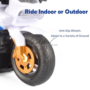 Moto de police télécommandée 2CH avec musique et lumières, moto de <span class=keywords><strong>patrouille</strong></span> télécommandée avec rotation à 360 degrés - Product Image 5