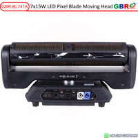 GBR-BL741A 7x15W RGBW 4in1 LED Pixel Blade Moving Head Beam-Licht