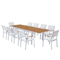 Fauteuils d'extérieur, chaise de salle à manger de jardin avec table extensible, ensemble de salle à manger de jardin, chaise de salle à manger d'extérieur confortable avec table