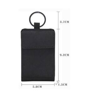 2022 Genuine Crazy Horse <b>Leather</b> Card Holder Lanyard Wallet Short with Open Closure Type and <b>Key</b> <b>Chain</b> - Product Image 1