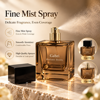 Flacon de parfum vide transparent 30ml 100ml, flacon de parfum carré 50ml en verre, emballage de luxe pour flacon de parfum avec étiquette privée OEM
