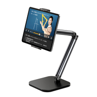 Support de Téléphone/Tablette Pliable et Réglable X69Pro en Alliage d'Aluminium pour Bureau, Compatible iPad et iPhone