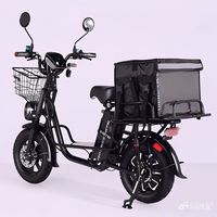 Bicicleta Eléctrica de Carga de Alta Velocidad con Neumáticos de 16x3 Pulgadas, Doble Suspensión, Frenos, Acero al Carbono, Motor sin Escobillas, Batería de 30AH, 60km+ de Autonomía