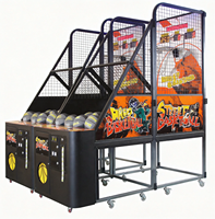 Machine de jeu de basket-ball de rue commerciale d'intérieur à monnayeur pour parc d'attractions, machine de tir au basket-ball d'arcade