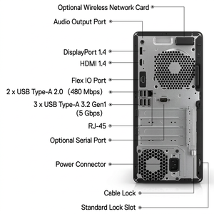 PC Nuevo en Stock Directo de Fábrica <span class=keywords><strong>HP</strong></span> ProTower <span class=keywords><strong>Mini</strong></span> 480 G9 I5 I7 HP125 USD Mouse <span class=keywords><strong>Torre</strong></span> de Escritorio Empresarial - Product Image 2