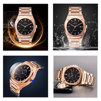 Montre mécanique automatique de luxe unisexe, marque haut de gamme, verre lumineux, MIYOTA S019, étanche, montre cadeau pour homme et femme