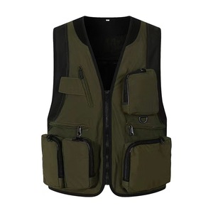 Gilet multi-poches Photographie Gilet personnalisé Vêtements de travail avec logo Directeur de tournage News Reporter Dining Vest Bandoulière - Product Image 1